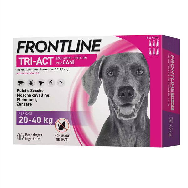 Frontline Tri Act antiparassitario per cani 20-40kg
