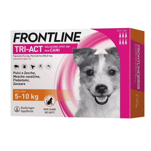Frontline pipette antiparassiterie per cani dai 5 ai 10 kg